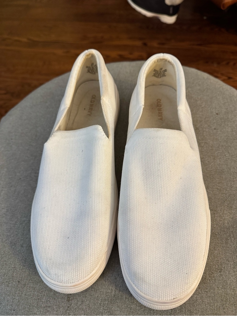 Old Navy Woman’s Slip-On Canvas Sneakers in White